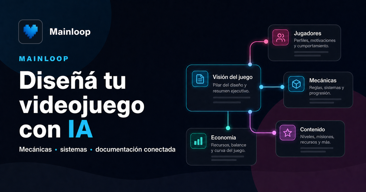 Mainloop | Diseñá tu videojuego con un GDD vivo